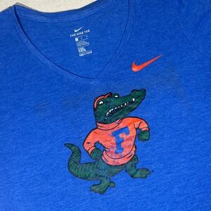 Nike Florida Gators Mascot V-Neck T-Shirt Womens Medium Athletic Cut